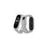 Durukar®   Mi Band 4 Spor Delikli Kordon - Gri-Beyaz