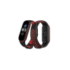 Durukar®   Mi Band 4 Spor Delikli Kordon - Siyah-Kırmızı