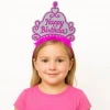 Durukar® Pembe Happy Birthday Prenses Tacı – Doğum Günü Taç Aksesuarı