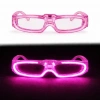 Durukar® Pembe LED Işıklı Parti Gözlüğü 3 Modlu – Glow & Gece Eğlence Gözlüğü