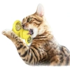 Durukar® Pet Malzemeleri Vantuzlu Fırıldak Toplu Dönen Şeffaf Depo Tasarım İnteraktif Kedi Oyuncağı