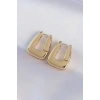 Durukar® Pirinç Gold Renk Kalın Küpe