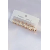 Durukar® Pirinç Gold Renk Oval Küpe Seti
