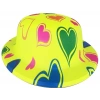 Durukar® Plastik Neon Desenli UV Işık Parti Şapkası Sarı 1 Adet