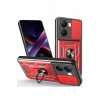Durukar®   Poco X7 Pro Kılıf Pars Lens Yüzüklü Silikon - Kırmızı