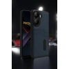Durukar®   Poco X7 Pro Kılıf Sara Kartvizitli Deri Kılıf - Kırmızı