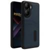 Durukar®   Poco X7 Pro Kılıf Sara Kartvizitli Deri Kılıf - Lacivert