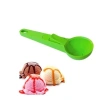 Durukar® Practical Clamped Plastic Ice Cream Serving Presentation Scoop Spoon
