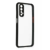 Durukar®  Realme 7 Kılıf Miami Şeffaf Silikon - Siyah