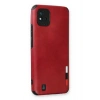 Durukar®  Realme C11 2021 Kılıf Loop Deri Silikon - Kırmızı