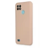 Durukar®  Realme C21 Kılıf Nano içi Kadife Silikon - Pudra