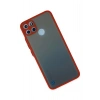 Durukar®  Realme C21Y Kılıf Montreal Silikon Kapak - Kırmızı