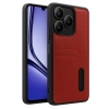 Durukar®  Realme Note 50 4G Kılıf Sara Kartvizitli Deri Kılıf - Kırmızı