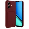 Durukar®  Realme Note 60 Kelvin Kartvizitli Silikon - Bordo