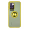 Durukar®   Redmi 10 2022 Kılıf Montreal Yüzüklü Silikon Kapak - Sarı