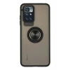 Durukar®   Redmi 10 2022 Kılıf Montreal Yüzüklü Silikon Kapak - Siyah