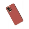 Durukar®   Redmi 10 2022 Kılıf Volet Silikon - Kırmızı