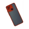 Durukar®   Redmi 10C Kılıf Montreal Silikon Kapak - Kırmızı