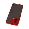 Durukar®   Redmi 12C Kılıf Montreal Silikon Kapak - Kırmızı