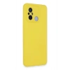 Durukar®   Redmi 12C Kılıf Nano içi Kadife Silikon - Sarı