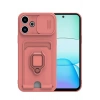Durukar®   Redmi 13 4G Kılıf Zuma Kartvizitli Yüzüklü Silikon - Pembe