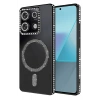 Durukar®   Redmi 13C Joke Simli Magneticsafe Kılıf - Siyah