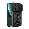 Durukar®   Redmi 13C Kılıf Pars Lens Yüzüklü Silikon - Siyah