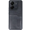Durukar®   Redmi 13C Kılıf Sara Kartvizitli Deri Kılıf - Siyah
