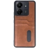 Durukar®   Redmi 13C Kılıf Sara Kartvizitli Deri Kılıf - Taba