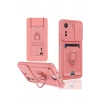 Durukar®   Redmi 13C Kılıf Zuma Kartvizitli Yüzüklü Silikon - Pembe