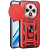 Durukar®   Redmi 14C Kılıf Pars Lens Yüzüklü Silikon - Kırmızı