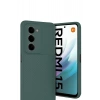 Durukar®   Redmi 15 4G Auto Focus Karbon Kapak - Koyu Yeşil