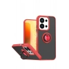 Durukar®   Redmi 15C 4G Montreal Yüzüklü Silikon Kapak - Kırmızı