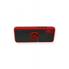 Durukar®   Redmi 9A Kılıf Montreal Yüzüklü Silikon Kapak - Kırmızı