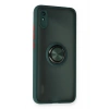 Durukar®   Redmi 9A Kılıf Montreal Yüzüklü Silikon Kapak - Yeşil
