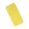 Durukar®   Redmi 9A Kılıf Nano içi Kadife Silikon - Sarı