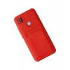Durukar®   Redmi 9C Kılıf Kelvin Kartvizitli Silikon - Kırmızı
