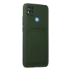 Durukar®   Redmi 9C Kılıf Kelvin Kartvizitli Silikon - Koyu Yeşil