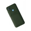 Durukar®   Redmi 9C Kılıf Kelvin Kartvizitli Silikon - Koyu Yeşil