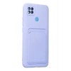 Durukar®   Redmi 9C Kılıf Kelvin Kartvizitli Silikon - Lila