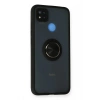 Durukar®   Redmi 9C Kılıf Montreal Yüzüklü Silikon Kapak - Siyah