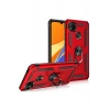 Durukar®   Redmi 9C Kılıf Sofya Yüzüklü Silikon Kapak - Rose