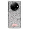 Durukar®   Redmi A3 4G Bright Simli Kapak - Gümüş