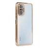 Durukar®   Redmi Note 10 Pro Kılıf  Lensli Silikon - Gold