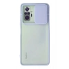 Durukar®   Redmi Note 10 Pro Kılıf Palm Buzlu Kamera Sürgülü Silikon - Lila