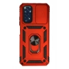 Durukar®   Redmi Note 11 Kılıf Pars Lens Yüzüklü Silikon - Kırmızı