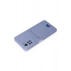 Durukar®   Redmi Note 11 Pro Kılıf Kelvin Kartvizitli Silikon - Lila