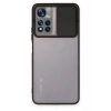 Durukar® Redmi Note 11T Case Palm Frosted Camera Slider Silicone - Black