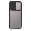 Durukar® Redmi Note 11T Case Palm Frosted Camera Slider Silicone - Black