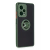 Durukar®   Redmi Note 12 5G Kılıf Montreal Yüzüklü Silikon Kapak - Yeşil